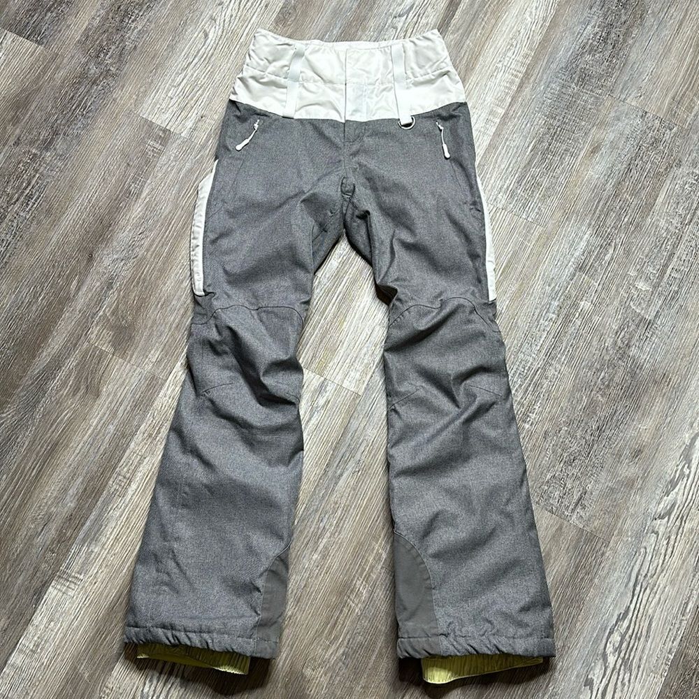 Kari Traa Gray and White Women's Pants - Slim fit